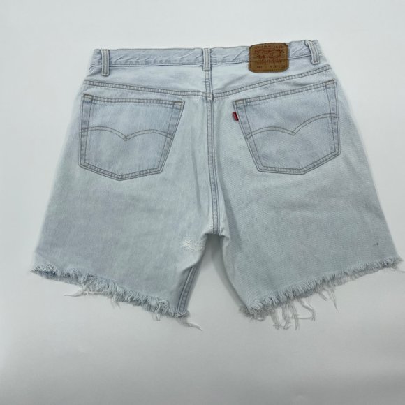 Mens Levi's 501 Button Fly High Rise Shorts - Picture 2 of 14